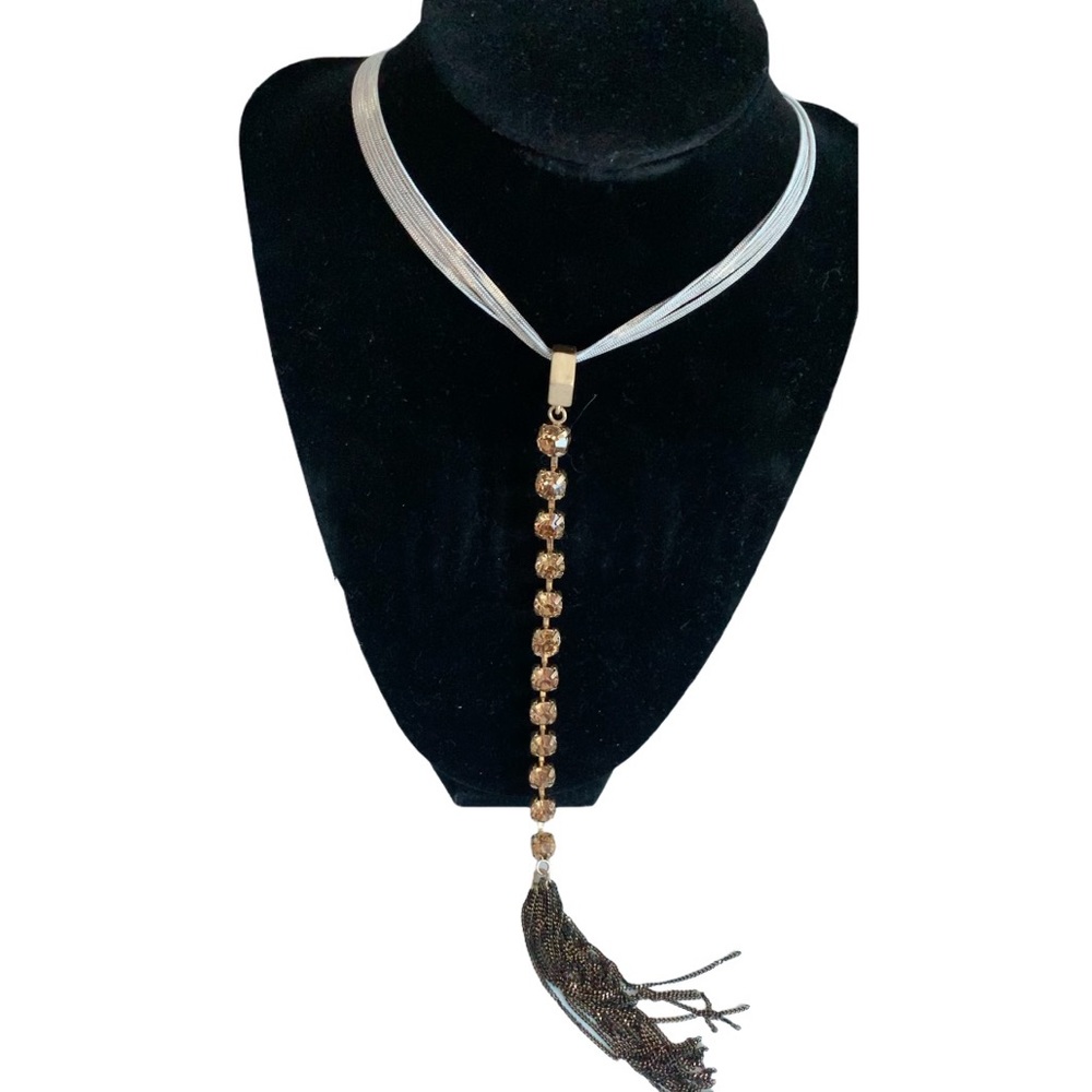 Twelve Stone Tassel Pendant